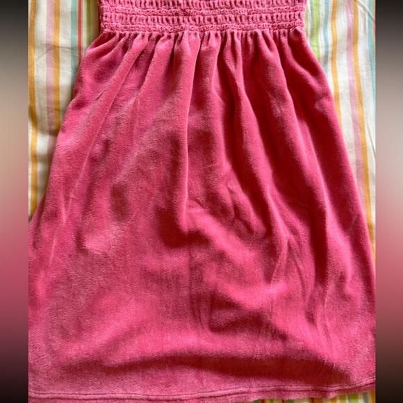 Rare Vintage Juicy Couture terrycloth smocked strapless babydoll dress, small - Picture 8 of 14